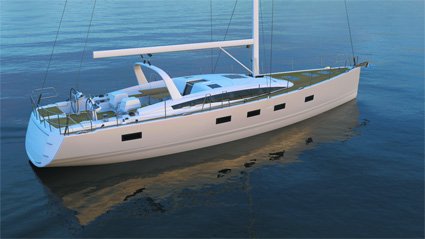Jeanneau 64 è uno yacht semplice da condurre in qualsiasi condizione meteo-marina.