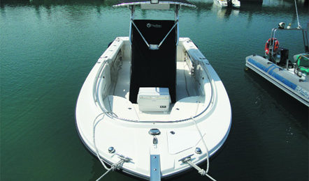 la perfetta barca da pesca parte prima i center consolle