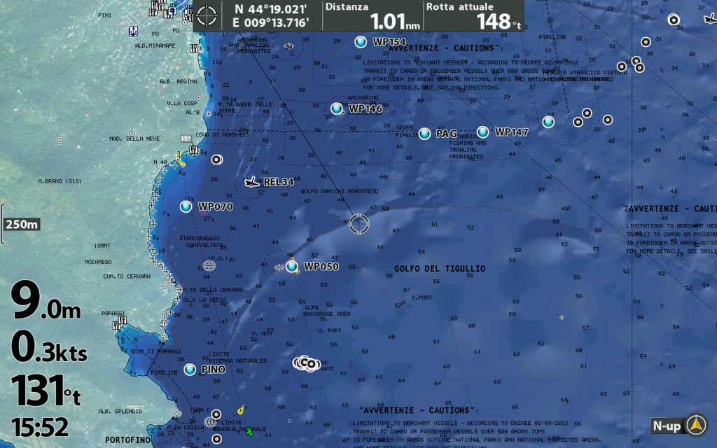L'ombreggiatura del fondale nella cartografia Navionics Platinum+ permette di scoprire velocemente nuovi spot di pesca