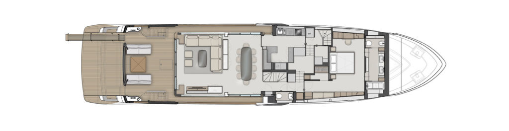FERRETTI YACHTS 1000 maindeck