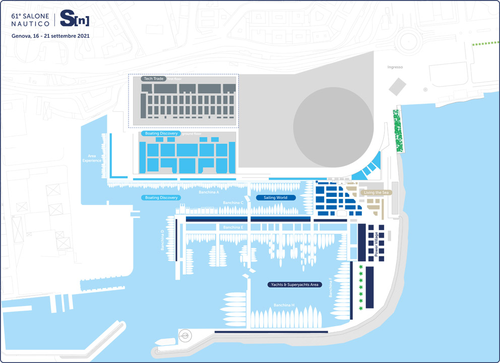 Salone Nautico Genova 2021 Planimetria
