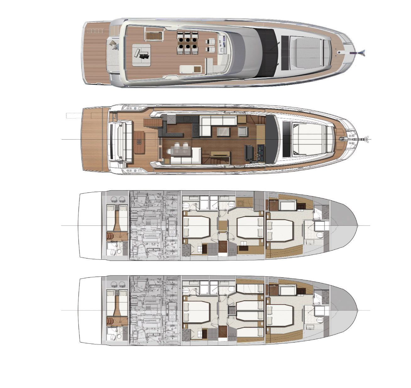 Prestige 690, la prova in mare