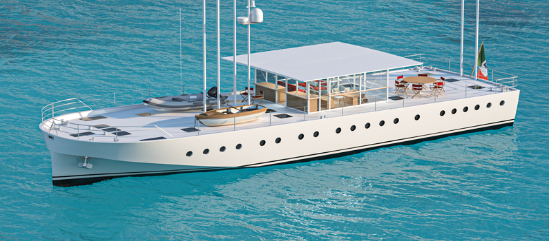 zattera 24M progetto Nauta Design