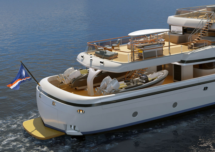 EXPLORER YACHT EXO Stern