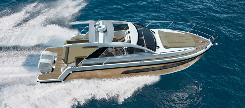 sealine s335v con motore fuoribordo