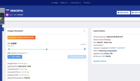 graceful yacht di putin