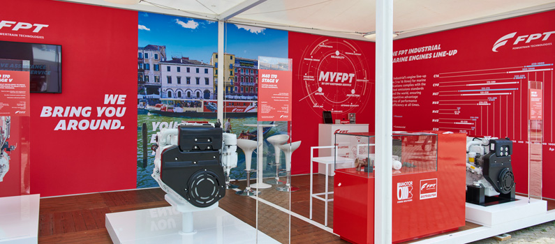 stand FPT Industrial al Salone nautico Venezia