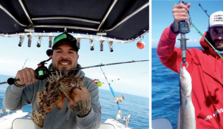 pescare sulle secche in verticale