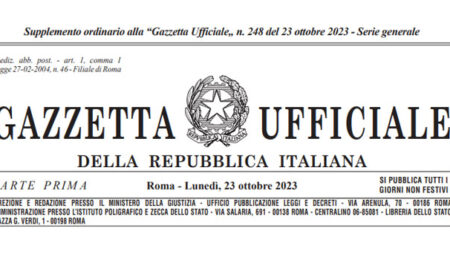 Gazzetta Ufficiale decreto Piano del mare