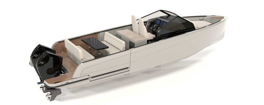 V10 Open Virtue Yachts anteprima boot Dusseldorf