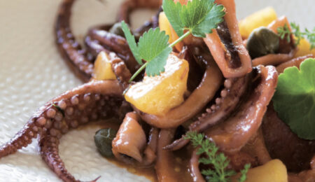 totano, patate e melanzane ricetta