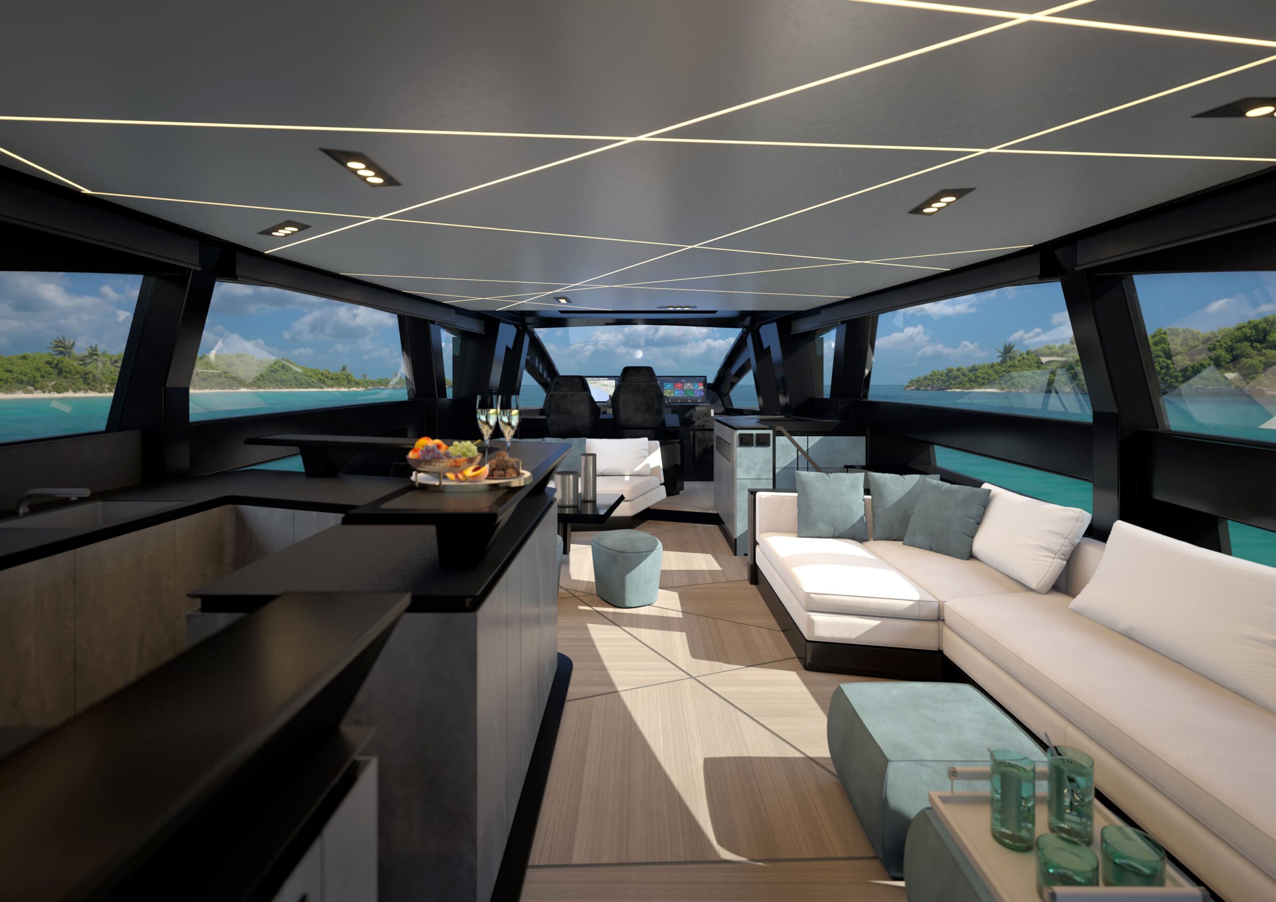 Area living Yacht Pershing
