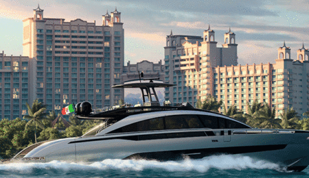 Pershing GTX80 in navigazione