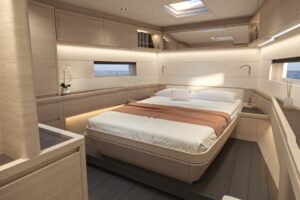 Cabina armatoriale con letto matrimoniale