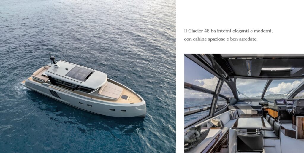 Glacier yachts 48 dealer Italia