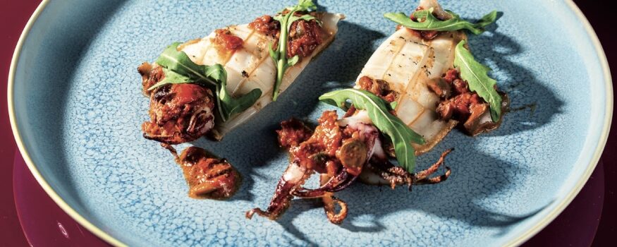 Calamari e pomodori ricetta