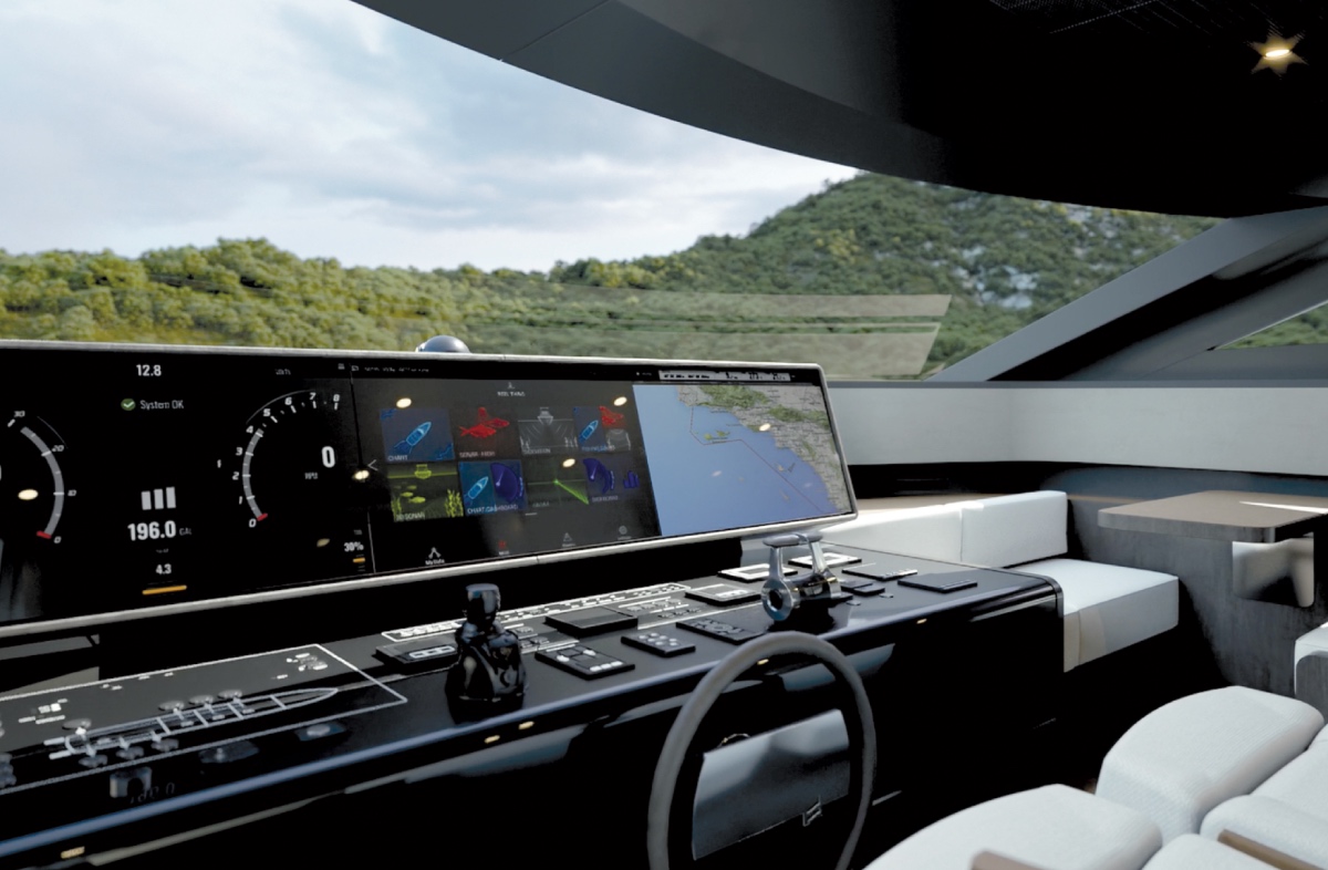 plancia di comando yacht