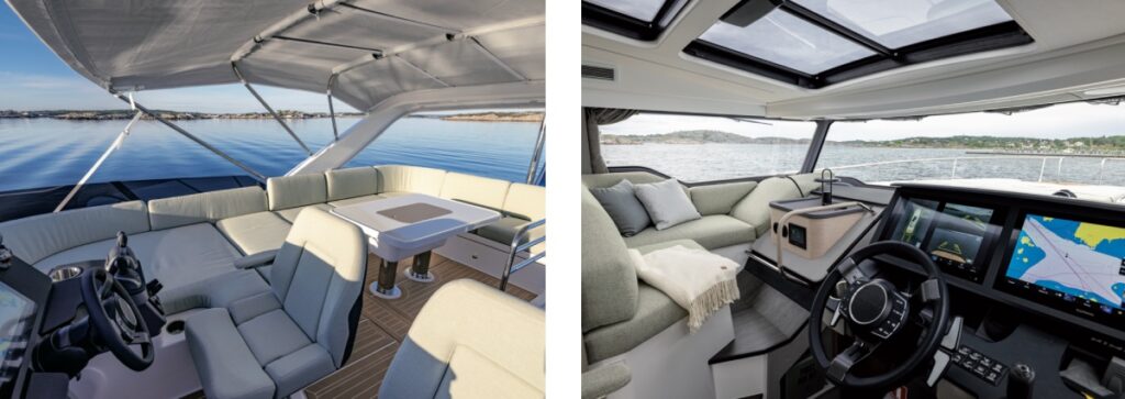postazioni pilotaggio Nimbus flybridge