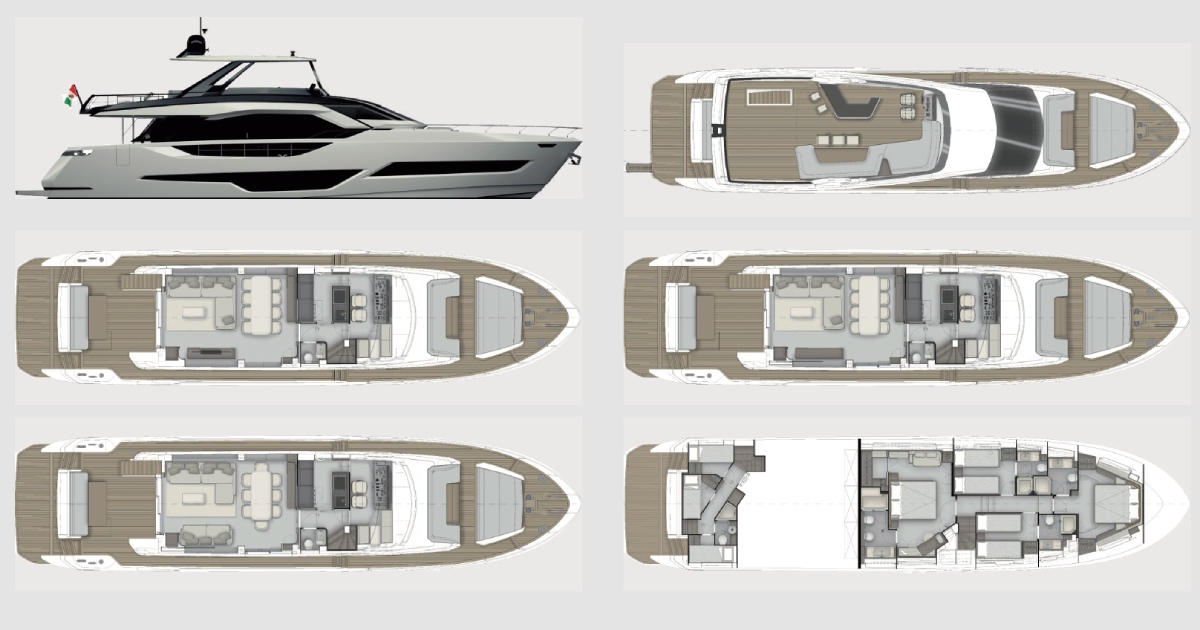 progetto Ferretti Yachts 800