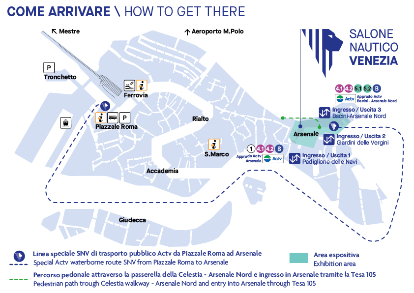 Mappa come arrivare SNV 2025