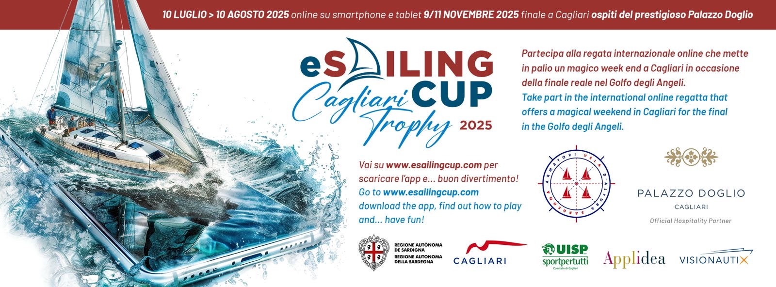 eSailing Cup Cagliari Trophy - locandina