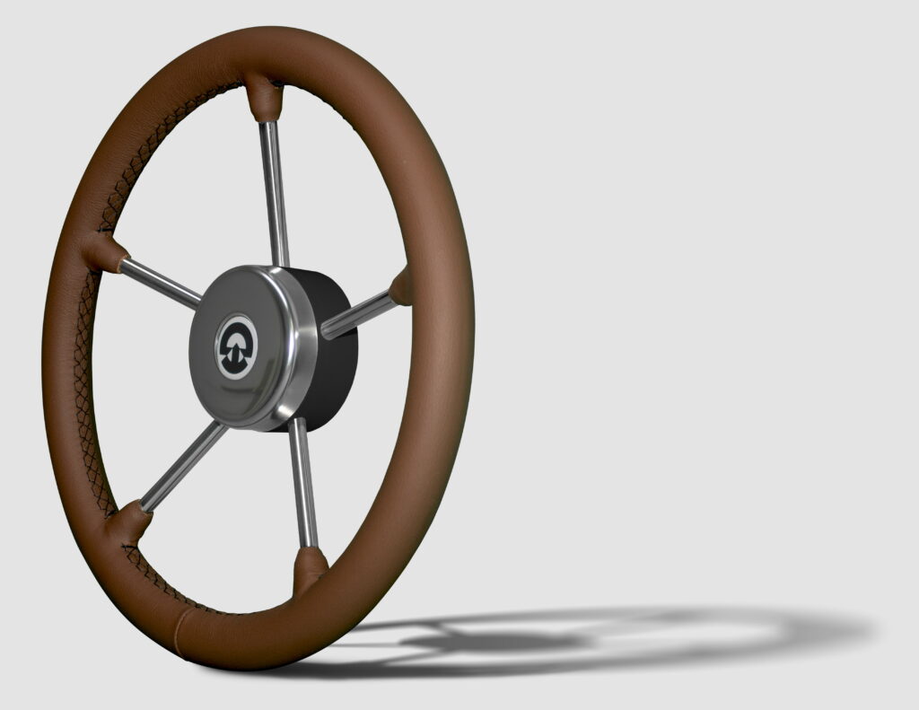 Riviera VR02 Brown real Leather d.350 wheel