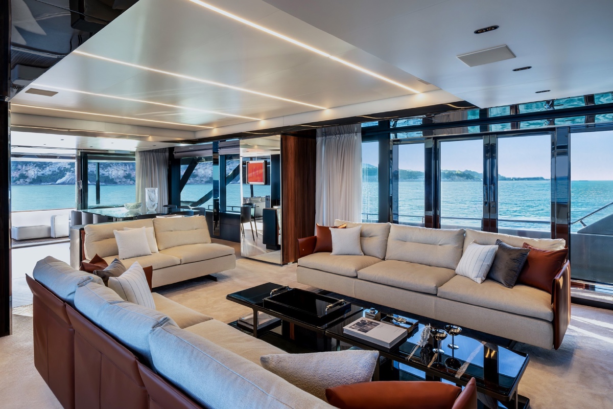 salone principale yacht di lusso