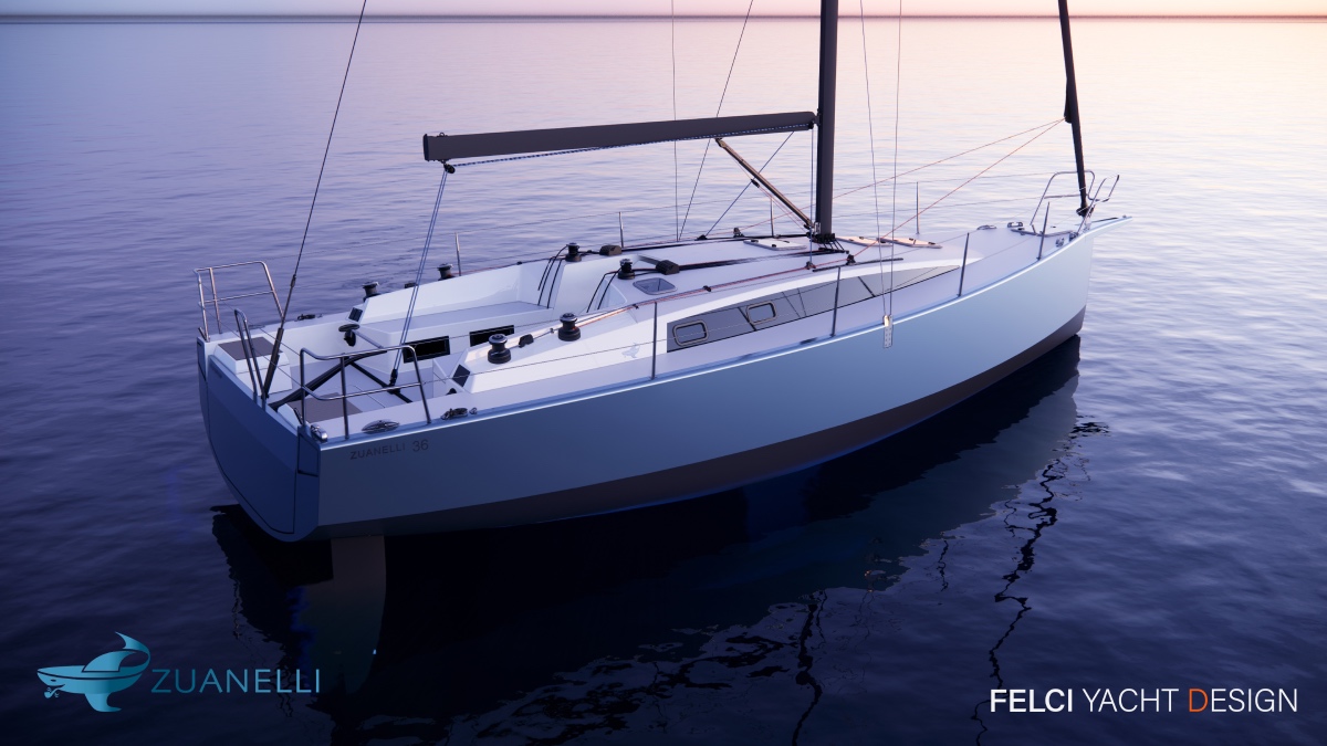 Z36 barca a vela 11 metri Zuanelli e Felci Yacht Design