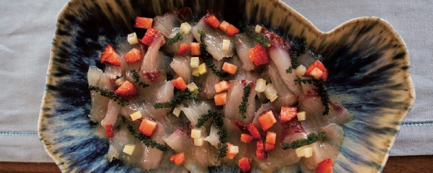 ricciola fragole e limoni la ricetta, piatto fresco e gustoso