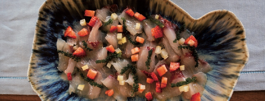 ricciola fragole e limoni la ricetta, piatto fresco e gustoso
