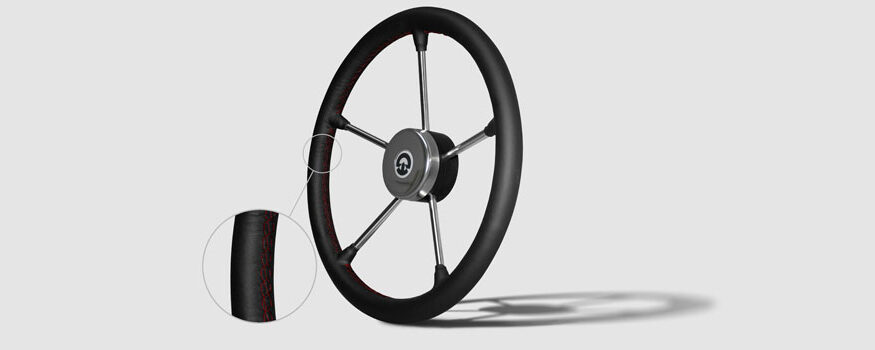 volanti nautici in vera pelle