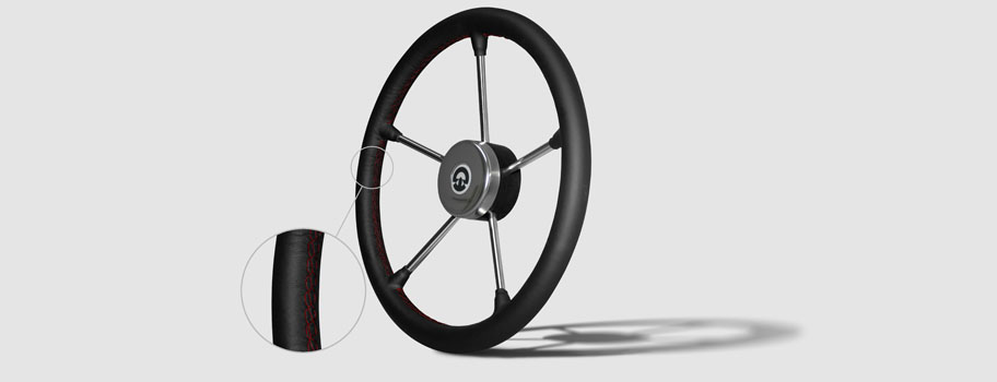 volanti nautici in vera pelle