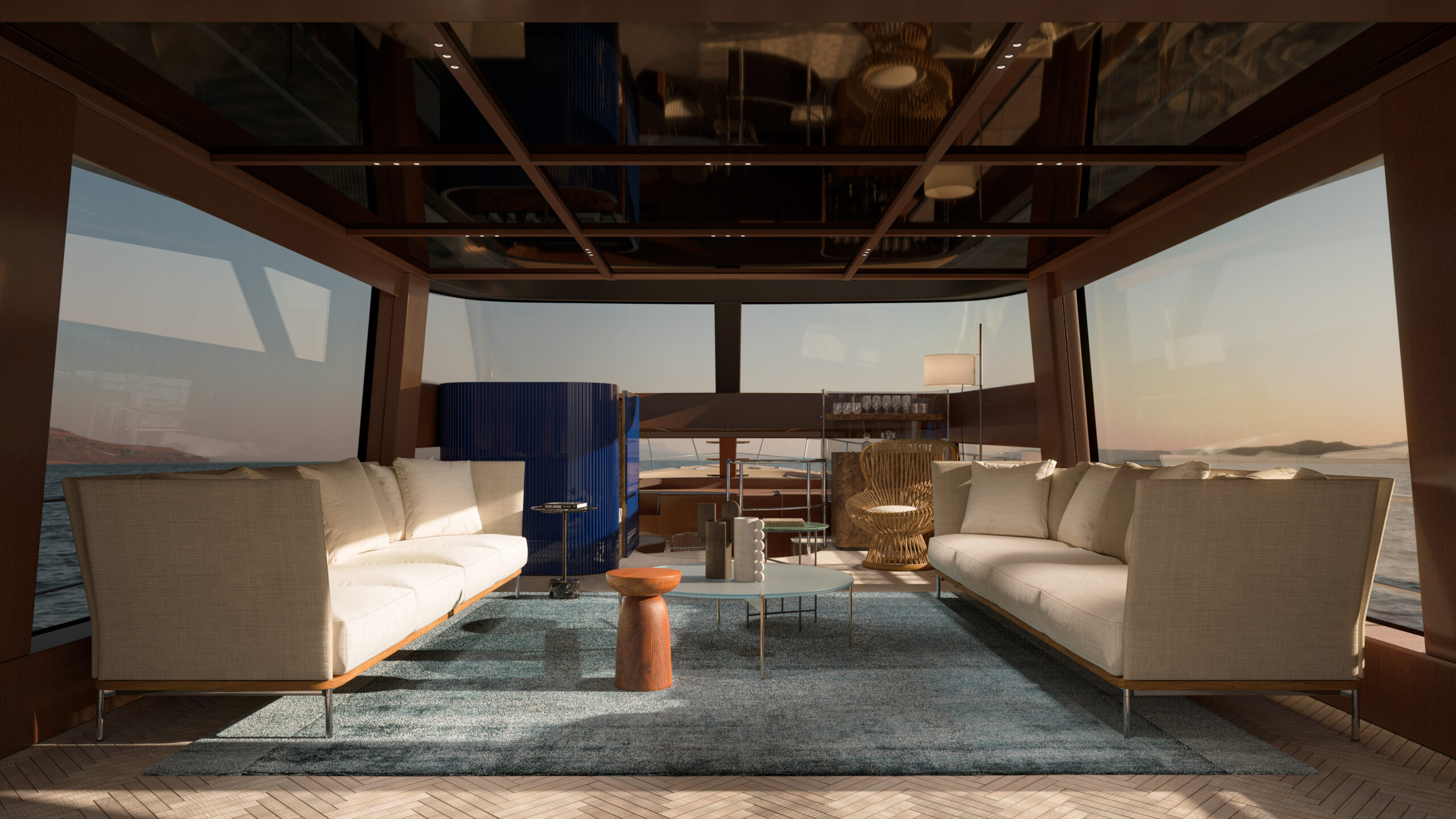 SANLORENZO SHE: interni firmati da Lissoni