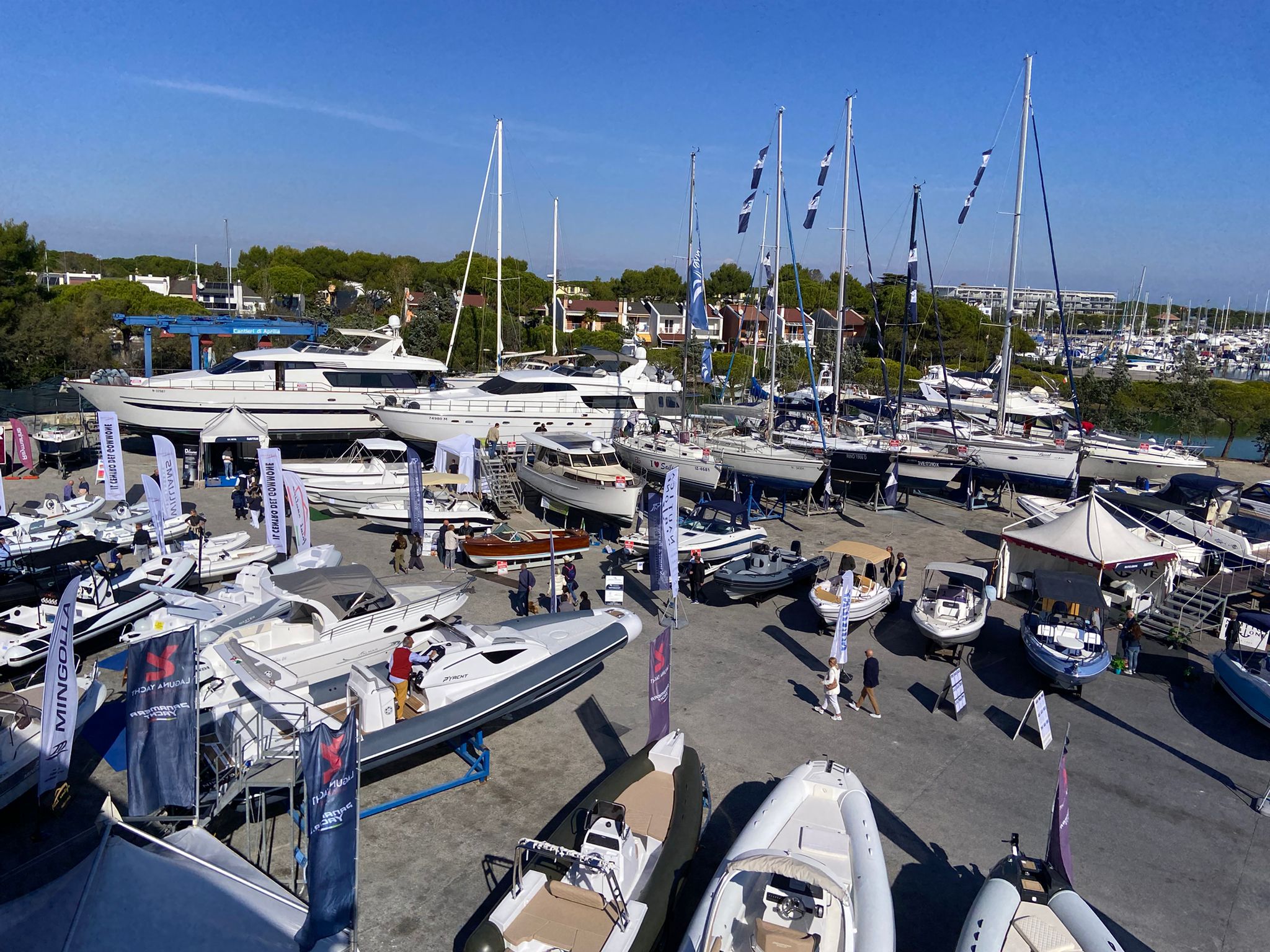 fiera nautica dell’usato - Nautilia 2025 panoramica dall'alto
