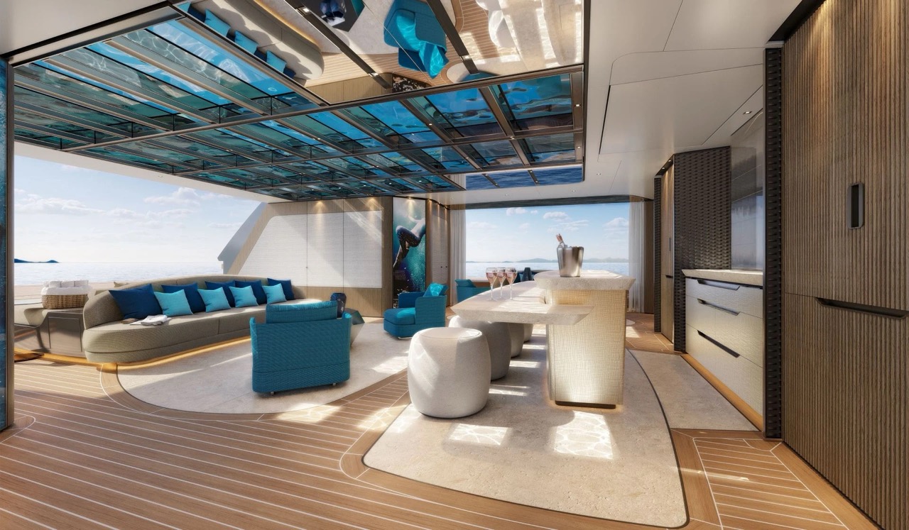 interni yacht di lusso 74 metri made in Italy 