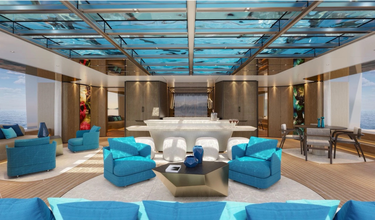 interni yacht di lusso 74 metri made in Italy 