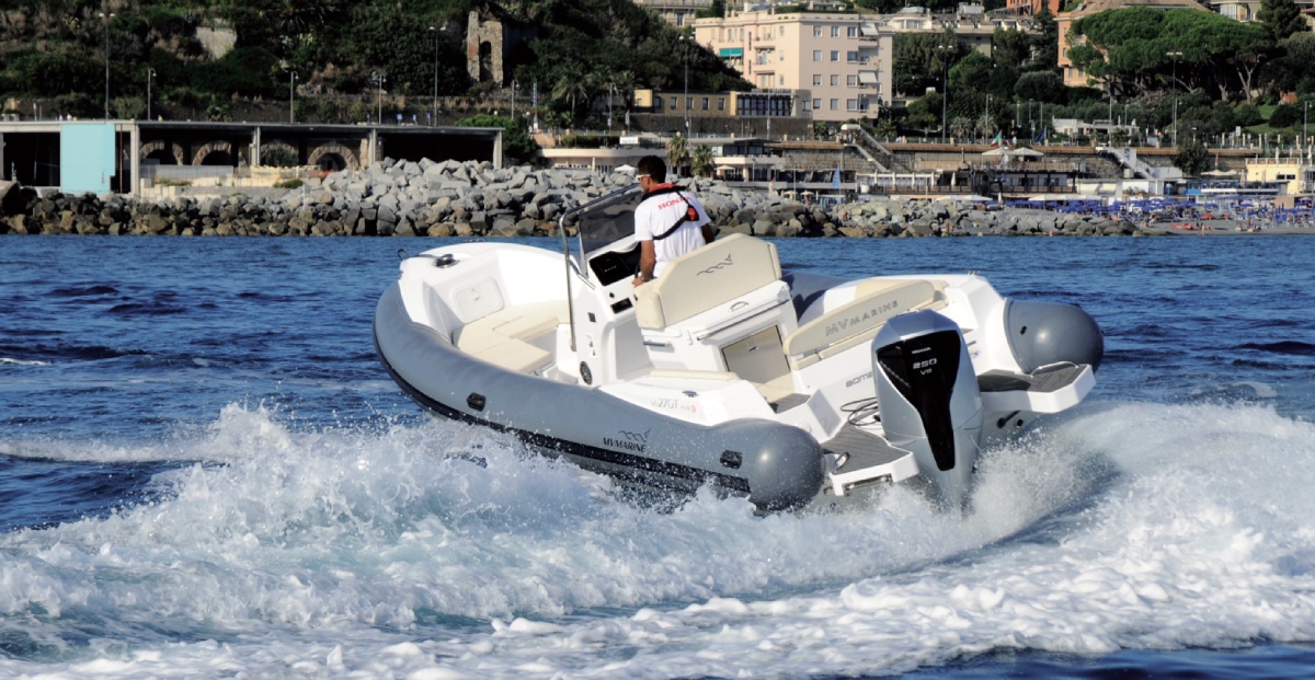 MV Marine 27 GT test di navigazione gommone meno di otto metri