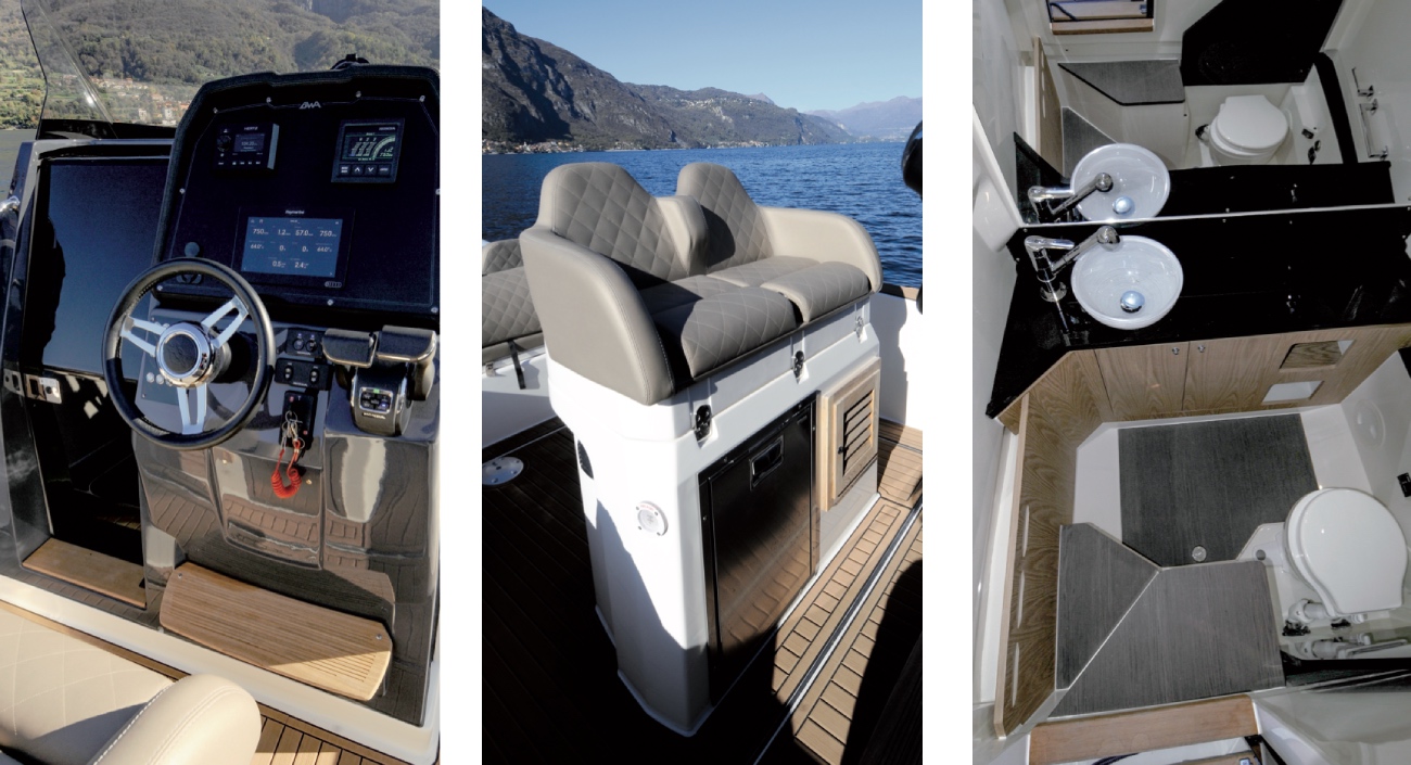 dettagli del gommone natante BWA GTO 328