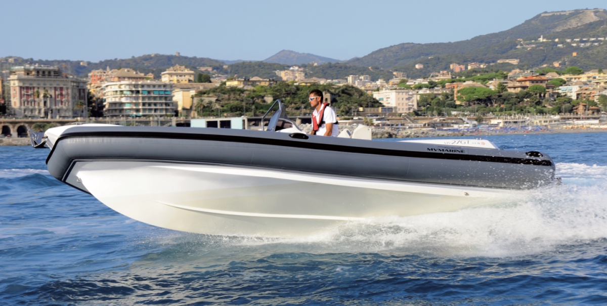 test di navigazione del gommone MV Marine 27 GT