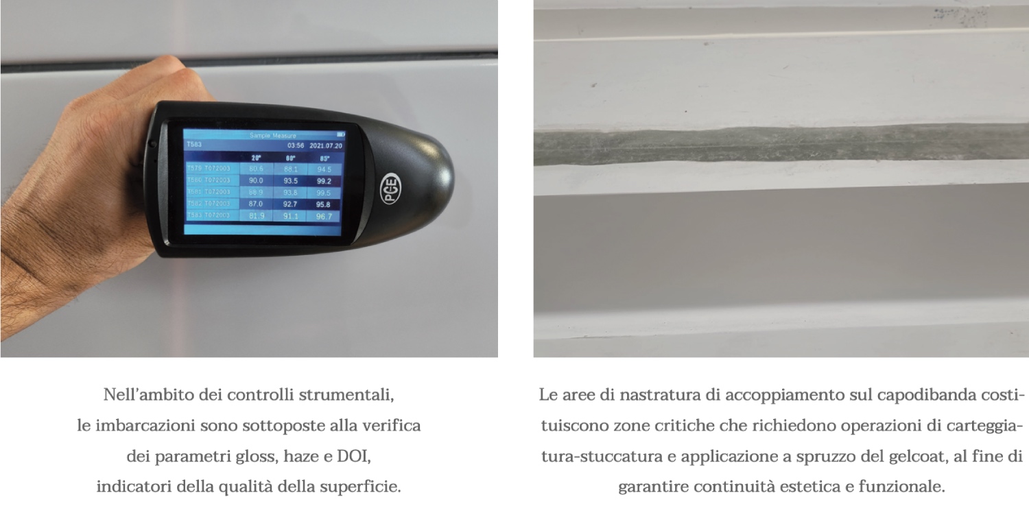 controlli di qualità nella verniciatura di imbarcazioni