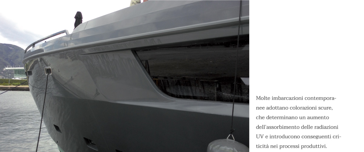 imbarcazioni contemporanee colori scuri