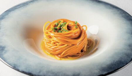 Spaghetto con pomodorini gialli