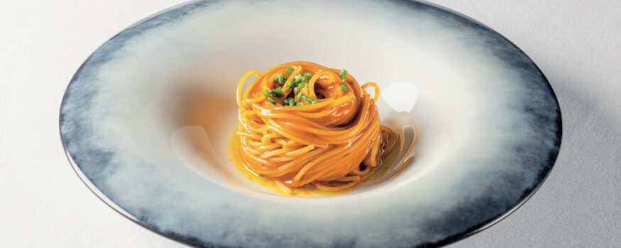 Spaghetto con pomodorini gialli